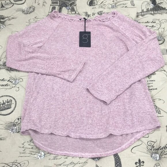 🎁 Gibson Ruffled Edge Raglan Pullover - Picture 5 of 6